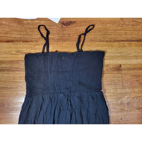 Prana Size Small Tomomi Black Gauze Romper - Picture 5 of 5